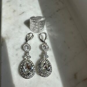 Elegant Silver Drop Earrings